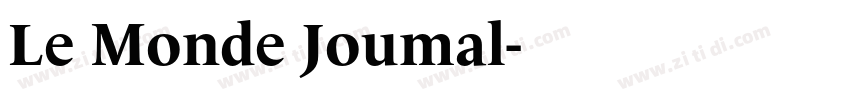 Le Monde Joumal字体转换